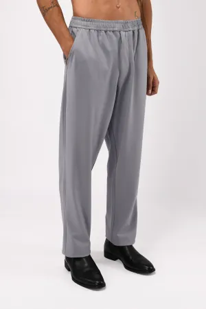EASY IRON FLEXIWAIST RELAXED TROUSERS IN GREY