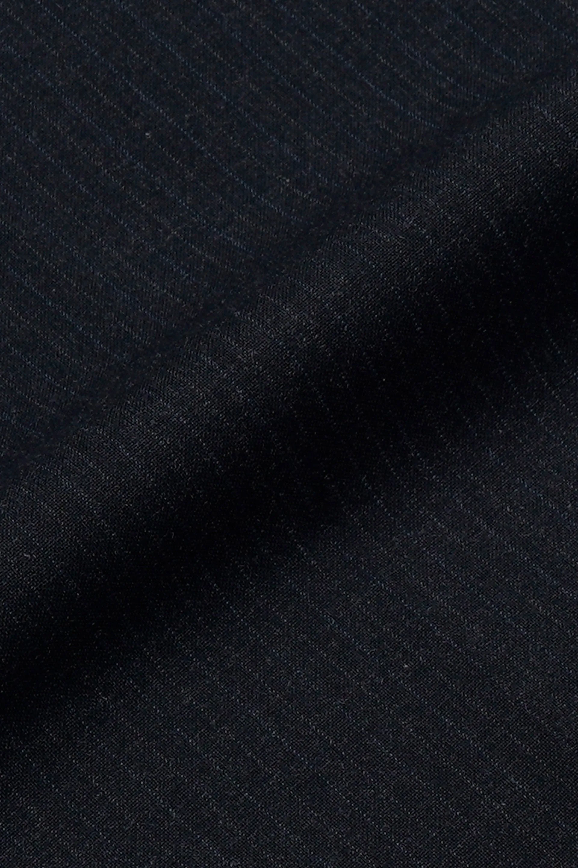 EASY IRON PINSTRIPED RELAXED PANTS IN BLACK