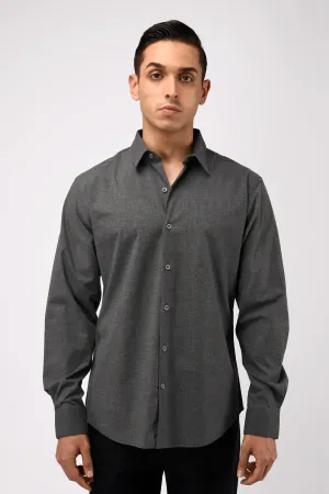 EASY IRON STRETCH SHIRT IN GREY