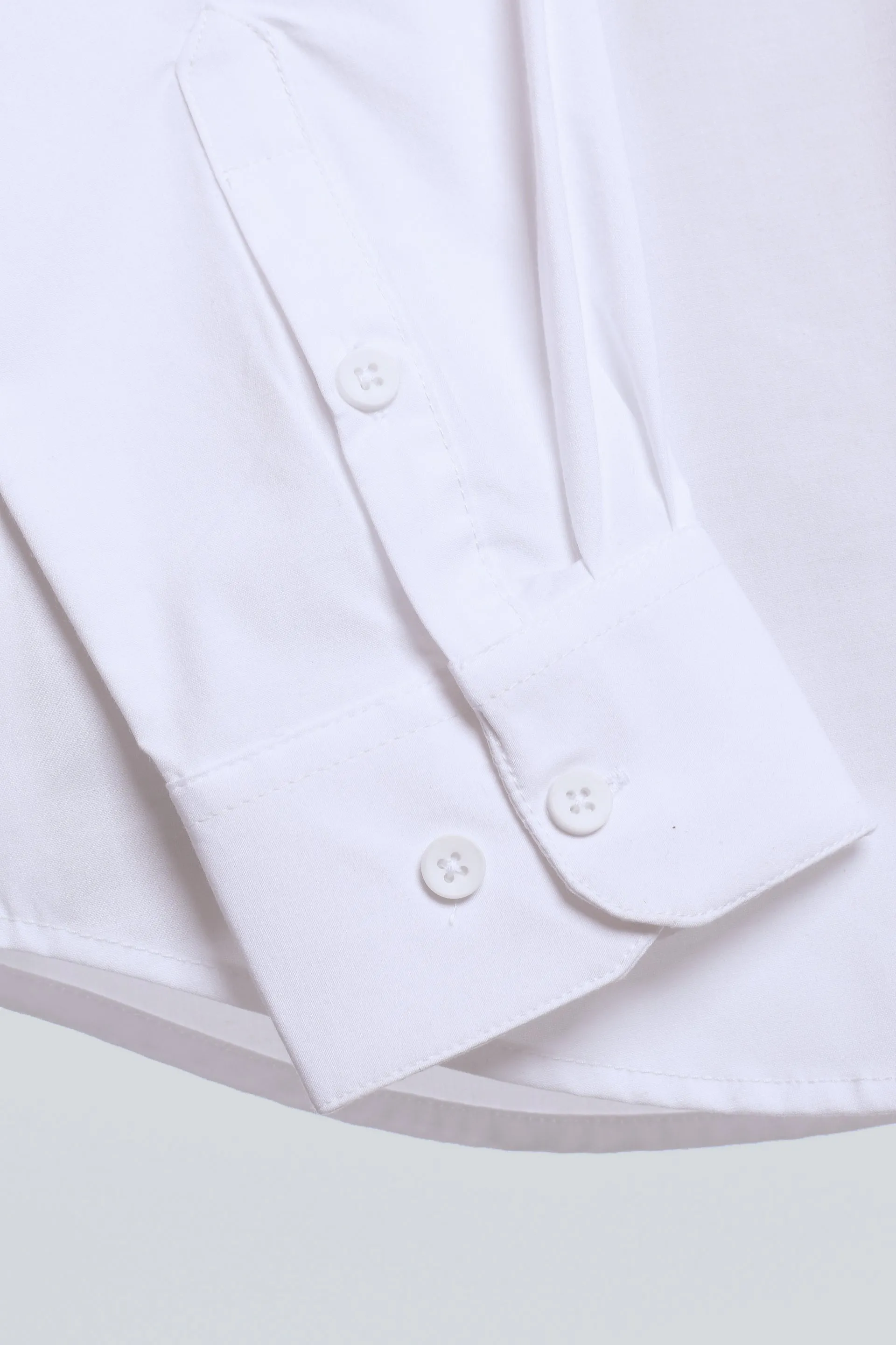 EASY IRON STRETCH SHIRT IN WHITE
