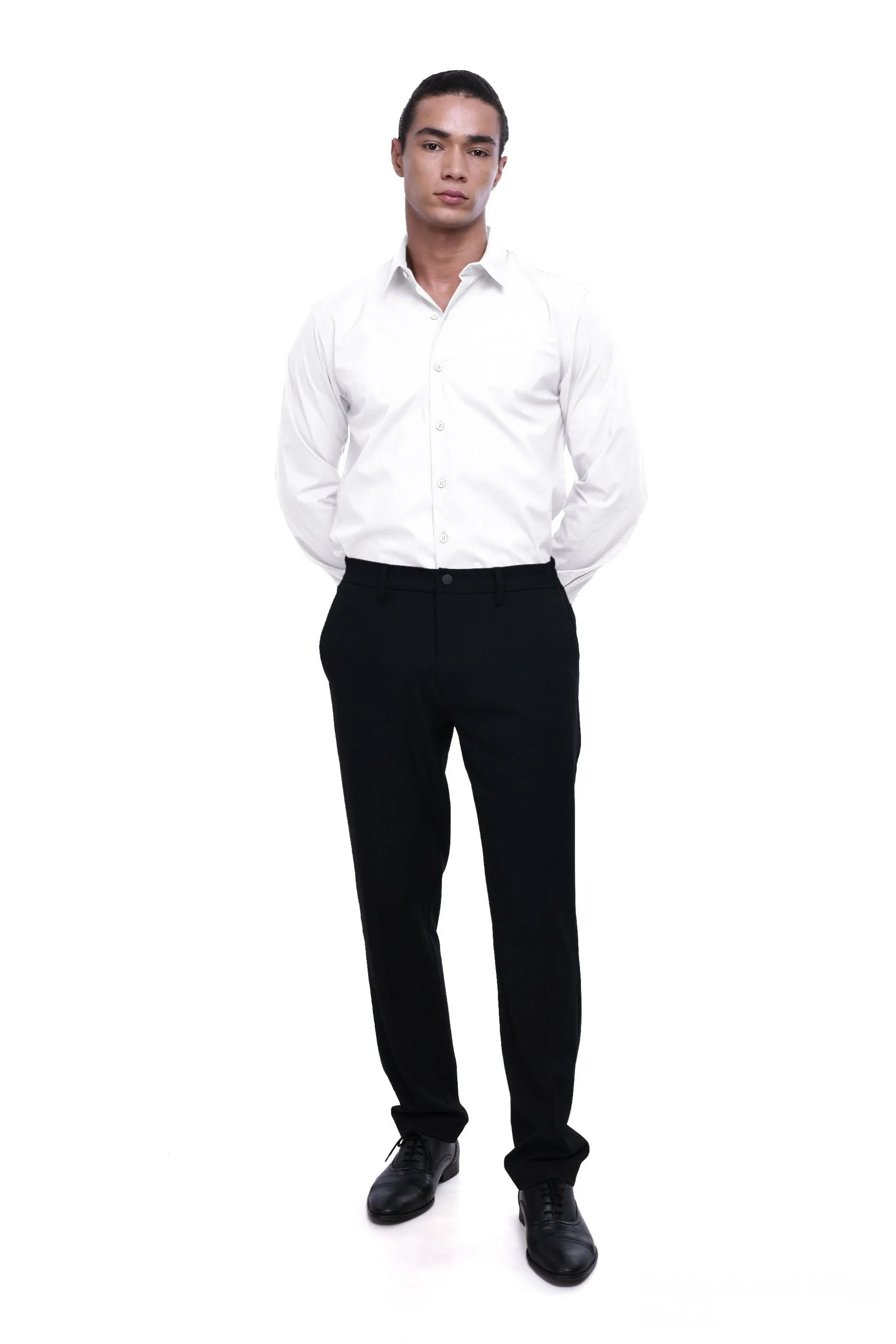 EASY IRON STRETCH SHIRT IN WHITE