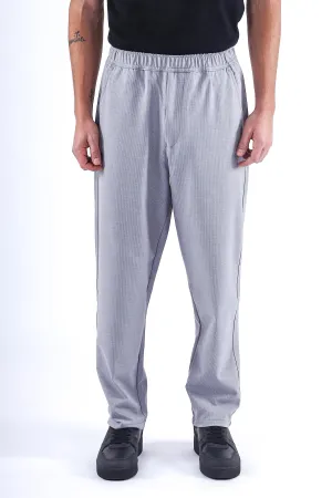EASY IRON STRIPED FLEXIWAIST RELAXED TROUSER IN LIGHT BLUE