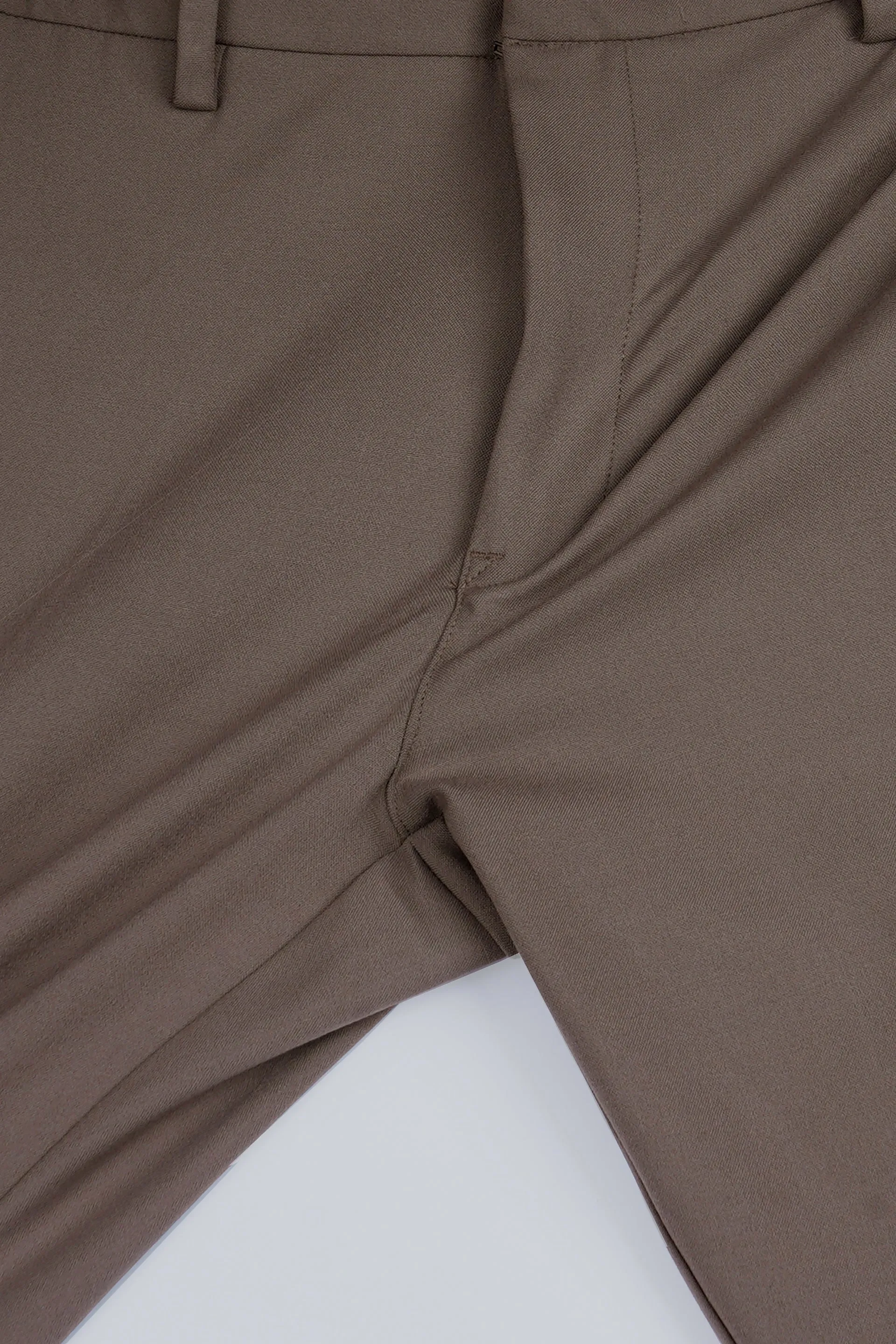 EASY IRON TAILORED TROUSERS IN BEIGE