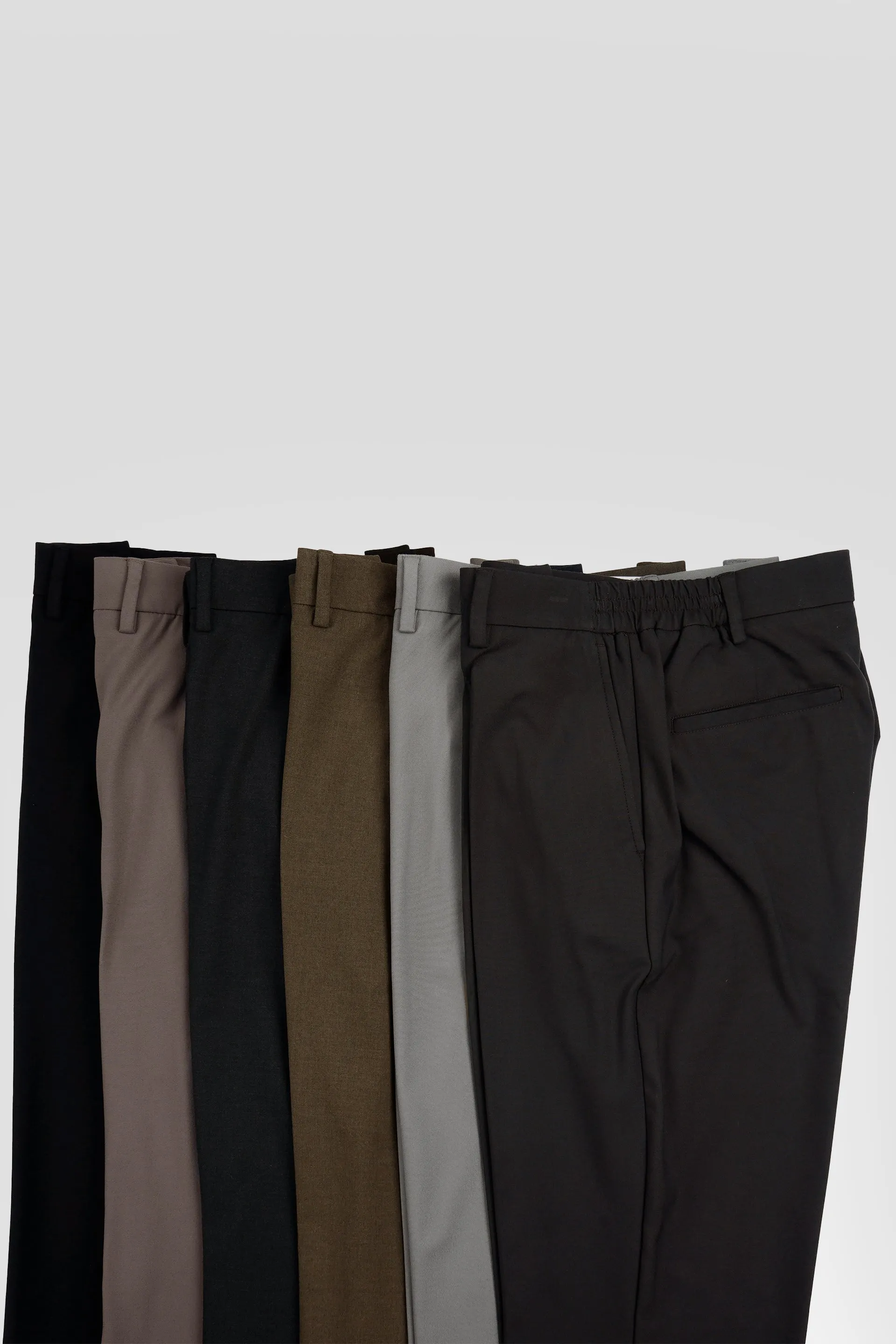 EASY IRON TAILORED TROUSERS IN BLUE