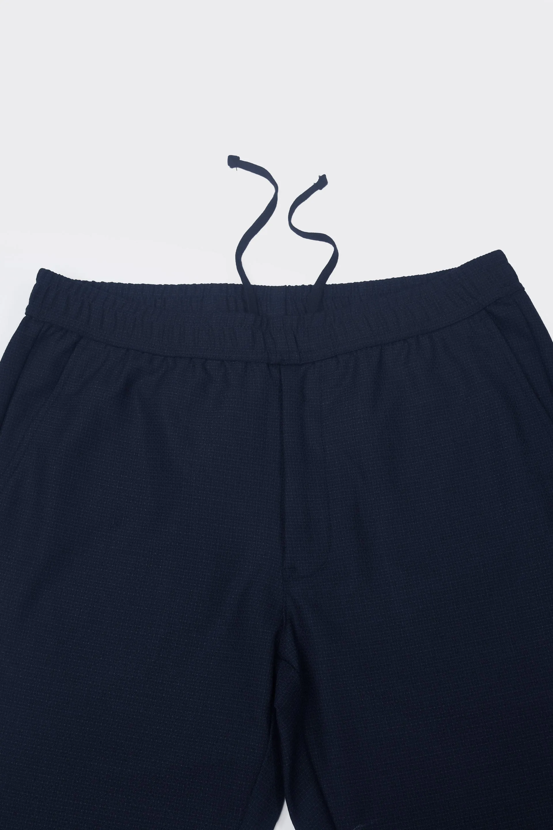 EASY IRON TEXTURED FLEXIWAIST TAILORED TROUSERS IN BLUE
