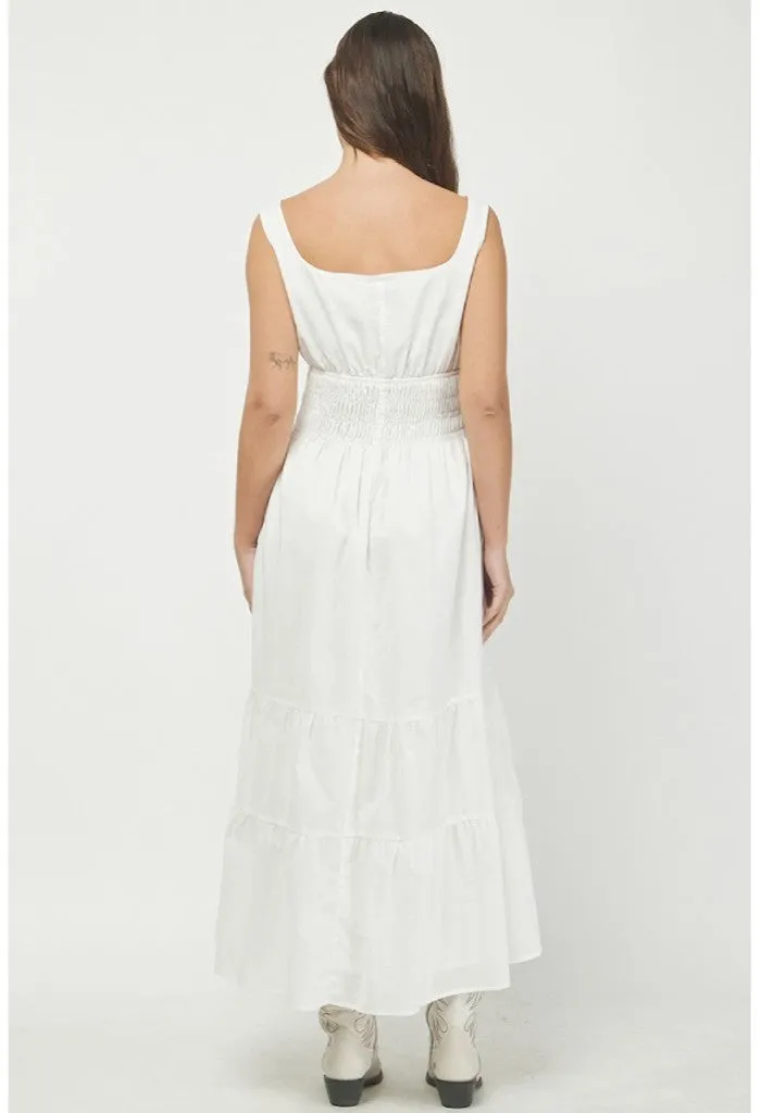 Eliza Maxi Dress-White