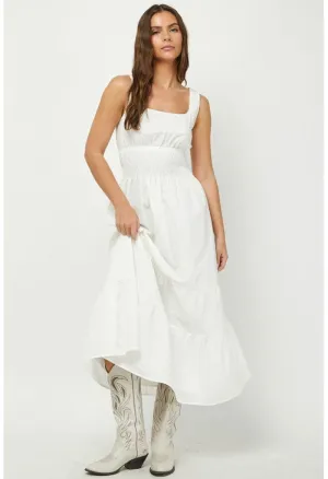 Eliza Maxi Dress-White