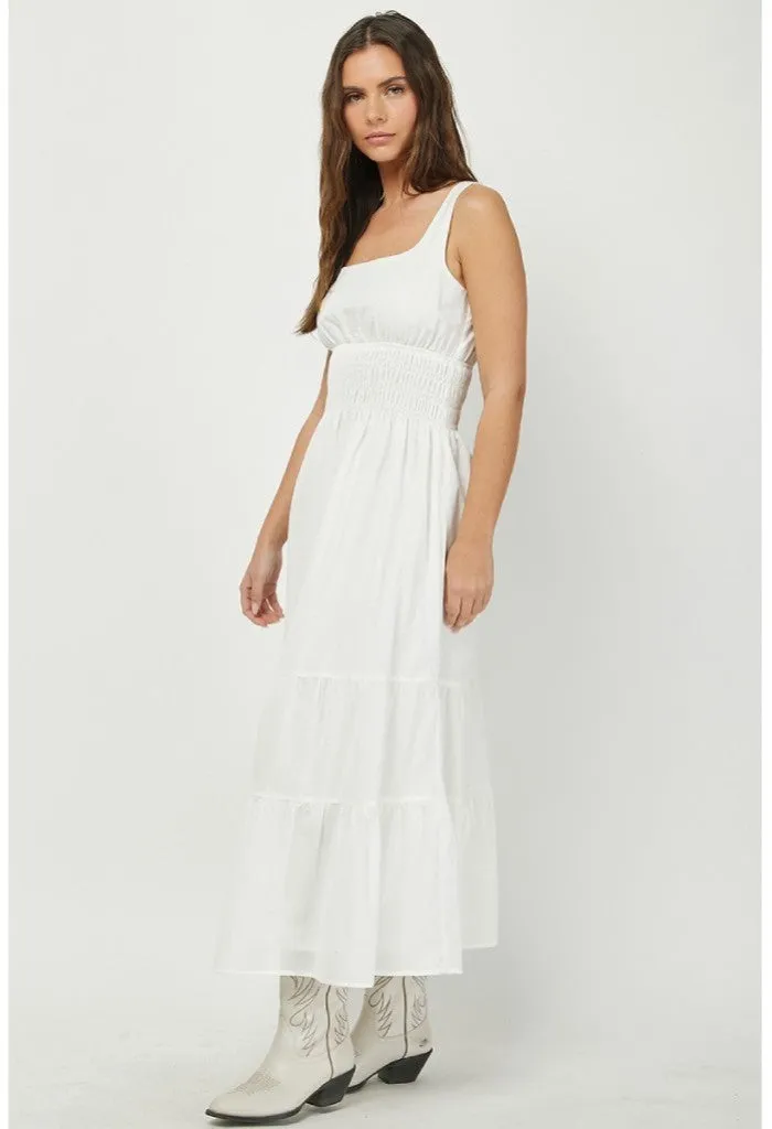Eliza Maxi Dress-White