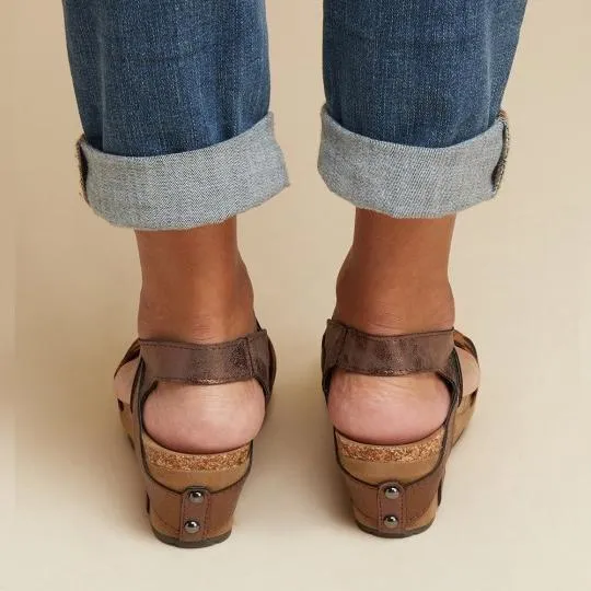 elveswallet Large Size Summer Med Wedge Comfortable Platform Sandals
