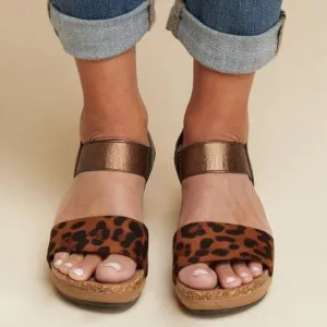 elveswallet Large Size Summer Med Wedge Comfortable Platform Sandals