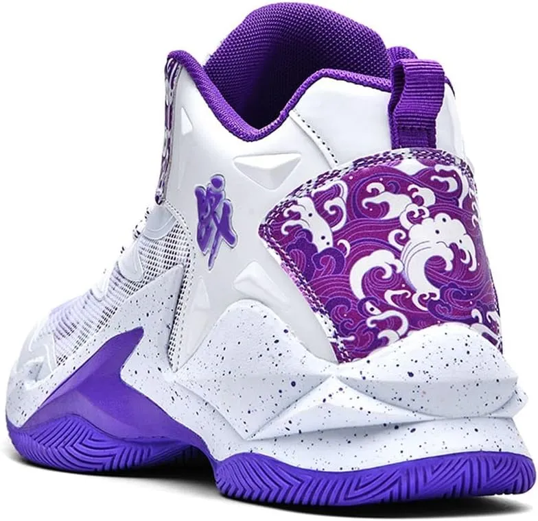 ESXGED Fashion Womens Basketball Shoes Mens Breathable Non Slip Running Sneakers Sports Walking Shoes Cushioning Workout Tennis Shoes