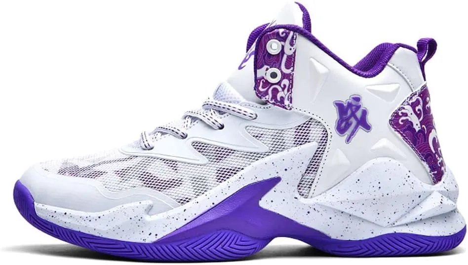 ESXGED Fashion Womens Basketball Shoes Mens Breathable Non Slip Running Sneakers Sports Walking Shoes Cushioning Workout Tennis Shoes