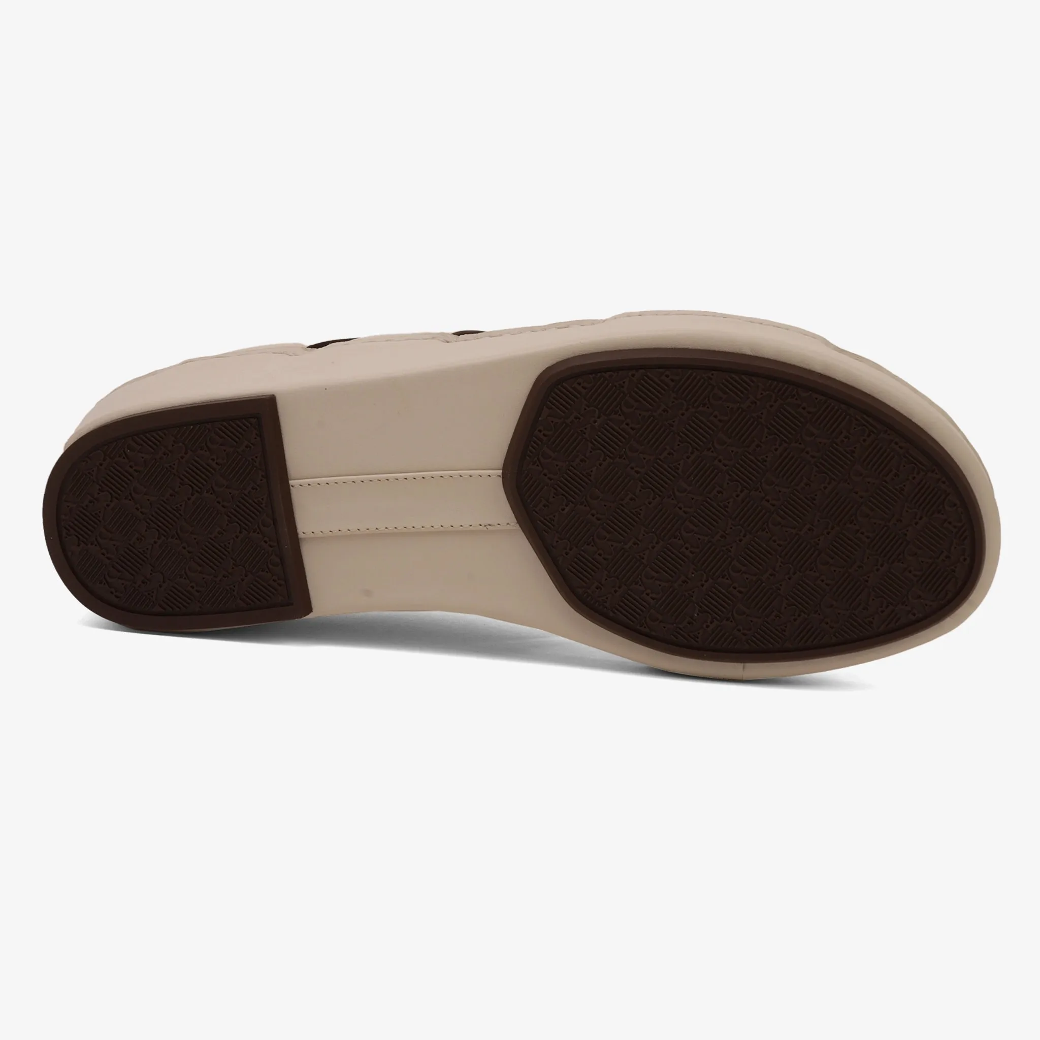 FARADA CLASSIC SLIDE FEATURING SIGNATURE LOGO PRINT CREMA