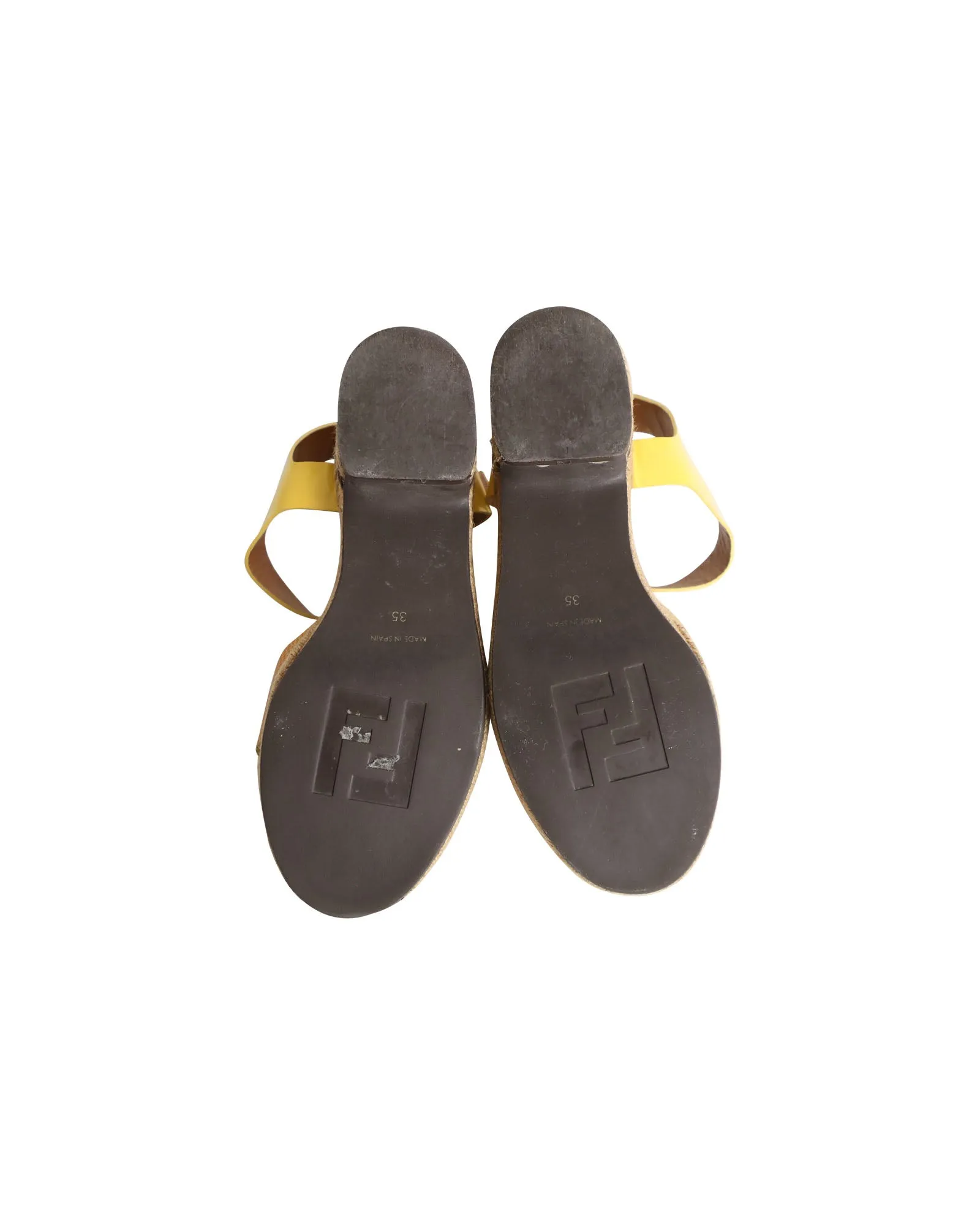 Fendi Cross Ankle Strap Sandals in Multicolor Patent Leather