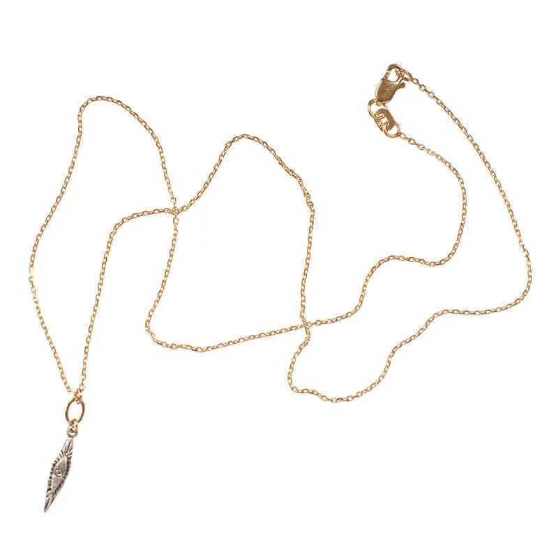 FEZA SILVER TINY PENDANT NECKLACE