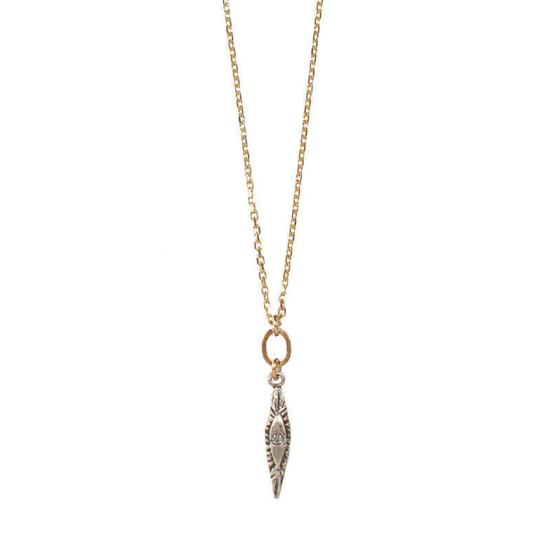 FEZA SILVER TINY PENDANT NECKLACE