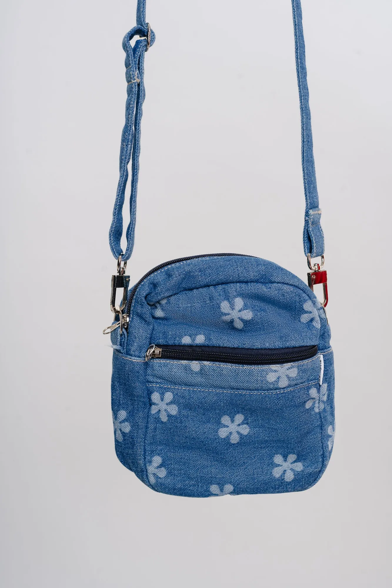 Flower Lazer Denim Bag