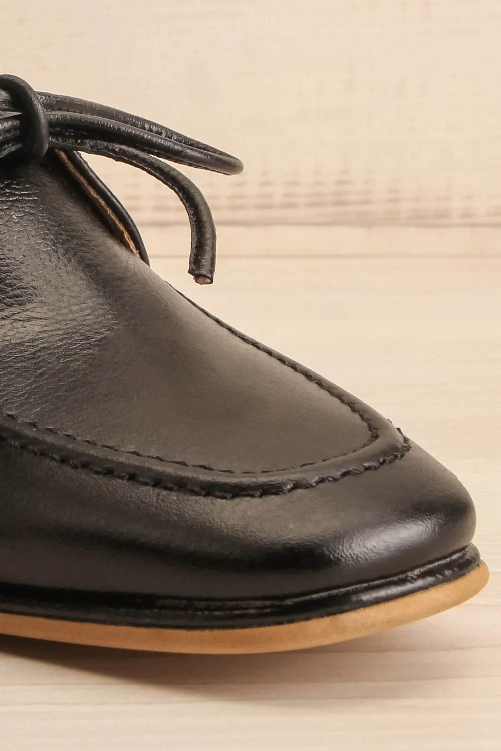 Focus Black | Bicolored Heeled Loafer