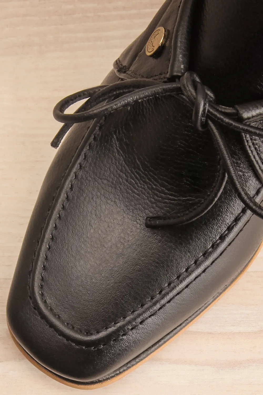Focus Black | Bicolored Heeled Loafer