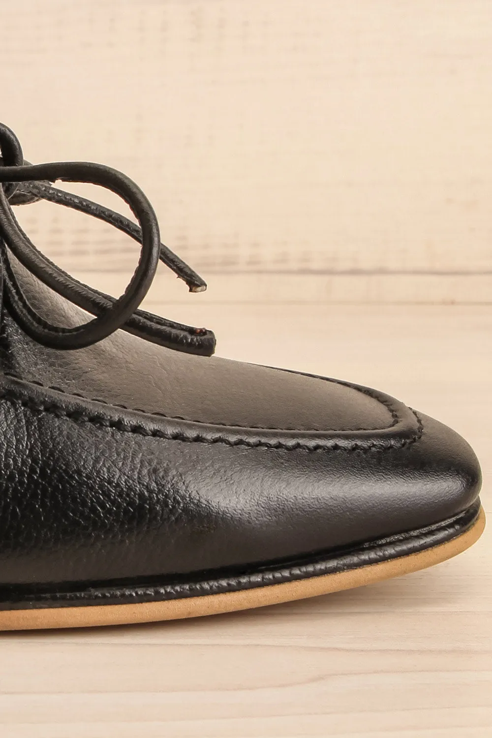Focus Black | Bicolored Heeled Loafer
