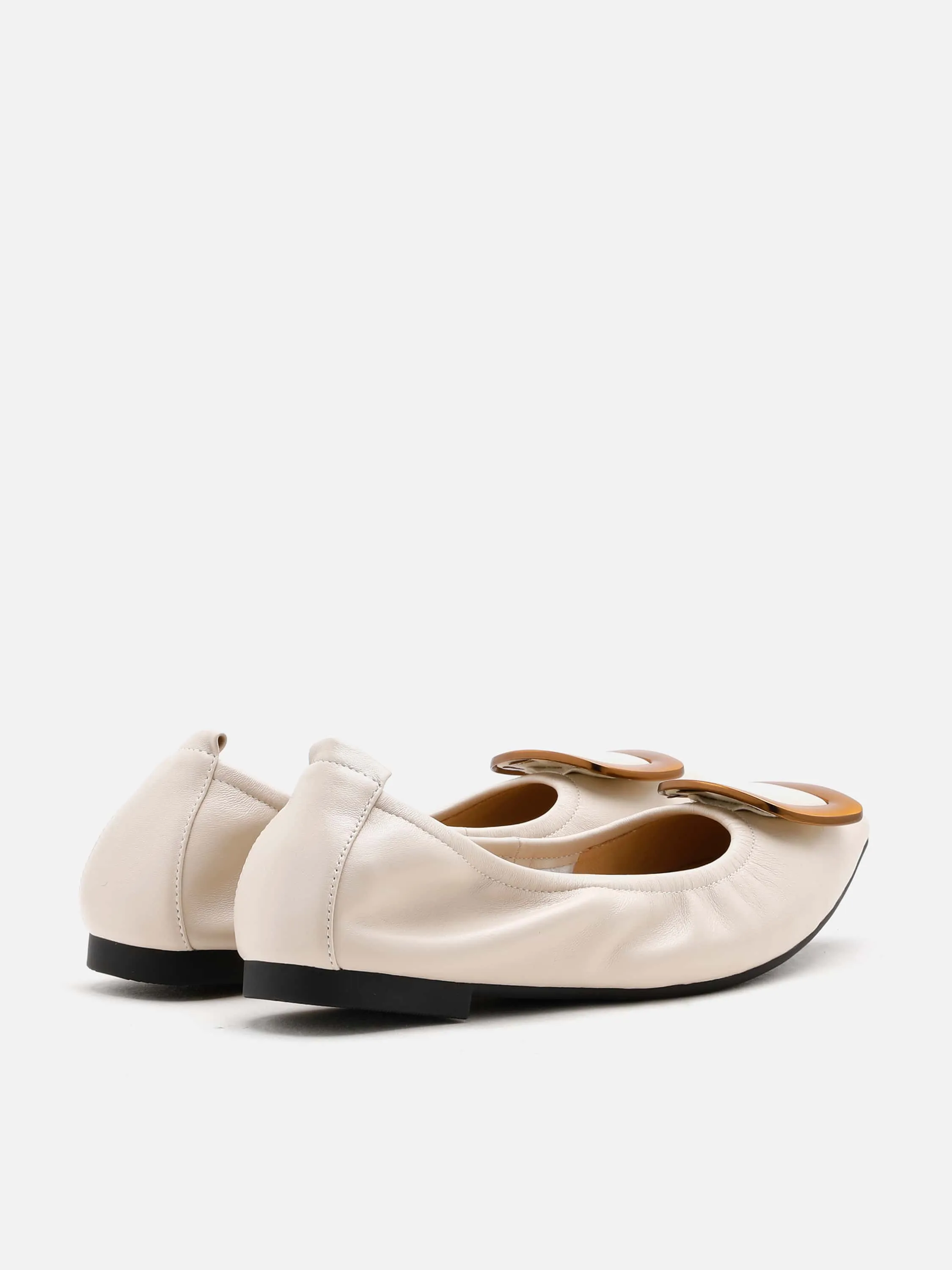 Gilda Brass Pointed Toe Flats