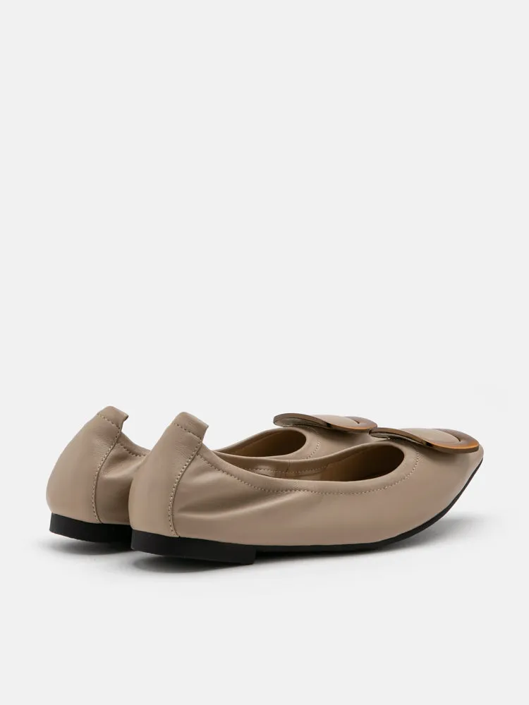 Gilda Brass Pointed Toe Flats