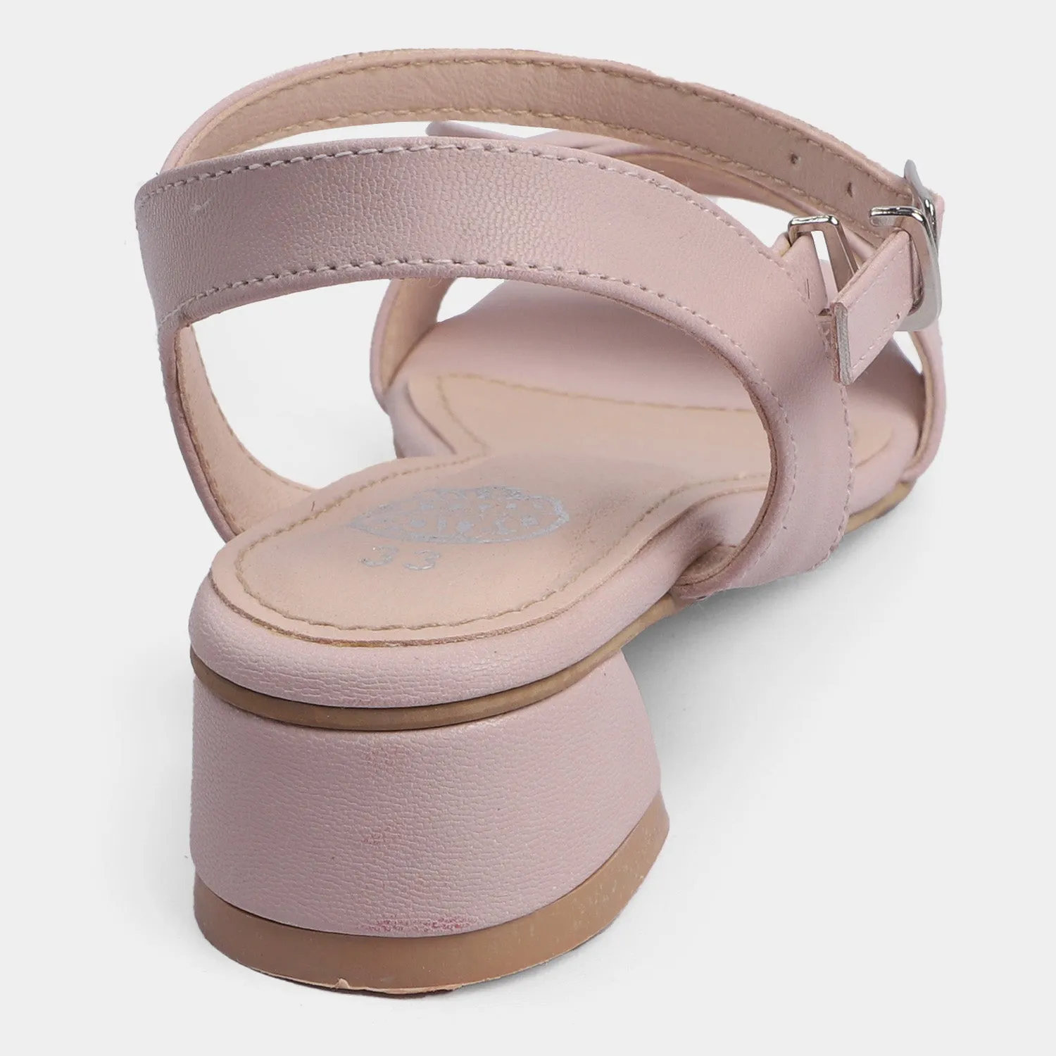 Girls Sandal Heels 456-52-Peach