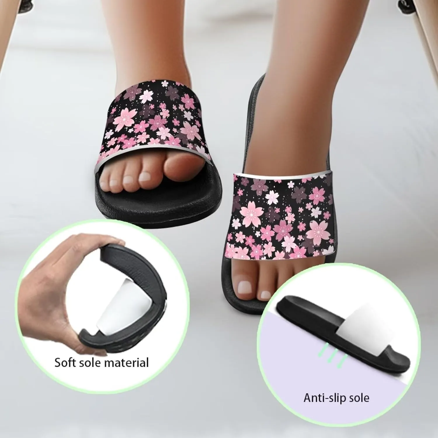 Girls Slides Kids Summer House Shoes for Boys Beach Pool Sporty Slides Shower Non Slip Swimming Gifts