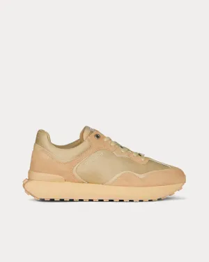 GIV Runner Suede, Leather & 4G Jacquard Sand Light Low Top Sneakers