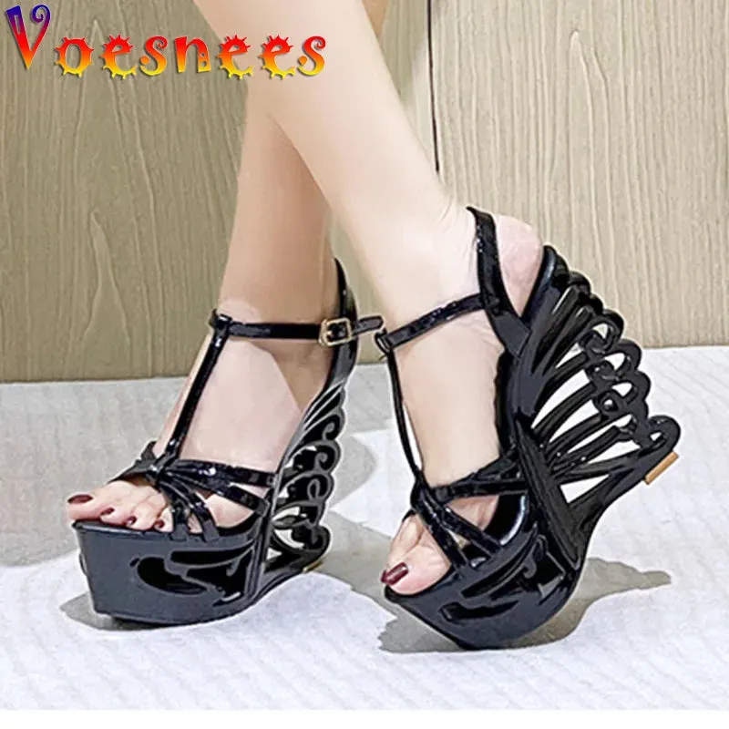 High Heel Thick Platform Wedge Sandals