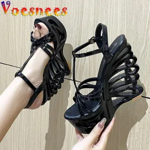 High Heel Thick Platform Wedge Sandals