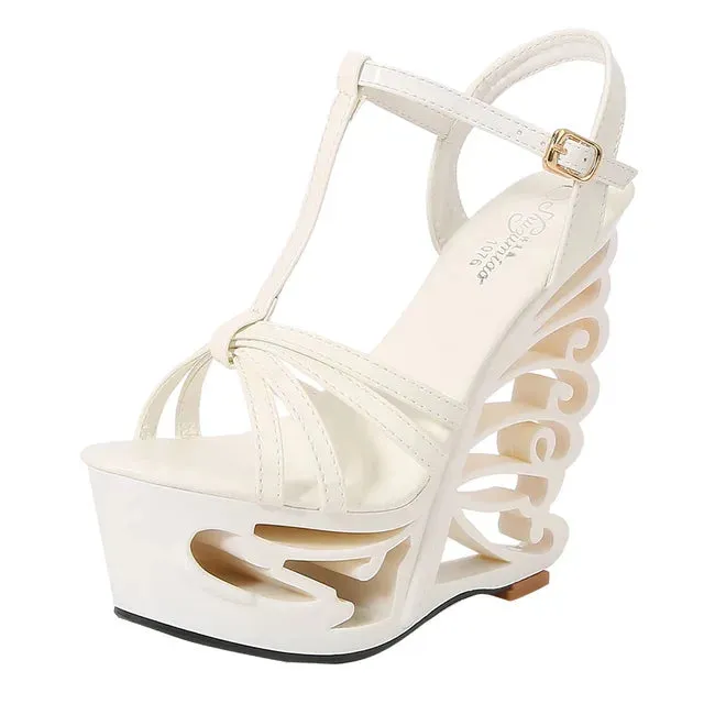 High Heel Thick Platform Wedge Sandals