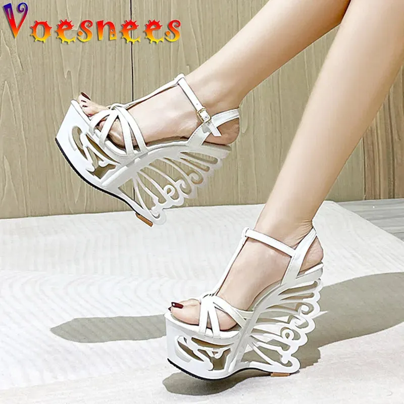 High Heel Thick Platform Wedge Sandals