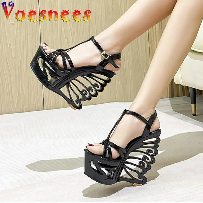 High Heel Thick Platform Wedge Sandals