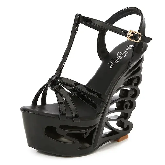 High Heel Thick Platform Wedge Sandals