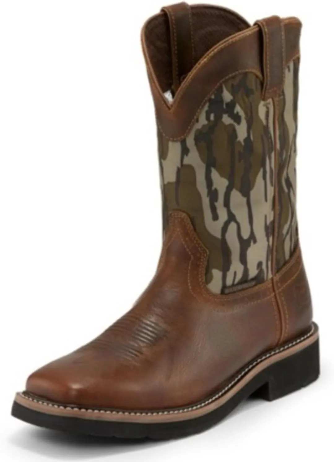Justin Men's Trekker Bottom Lands Waterproof Western Work Boot Soft Toe - Wk4420