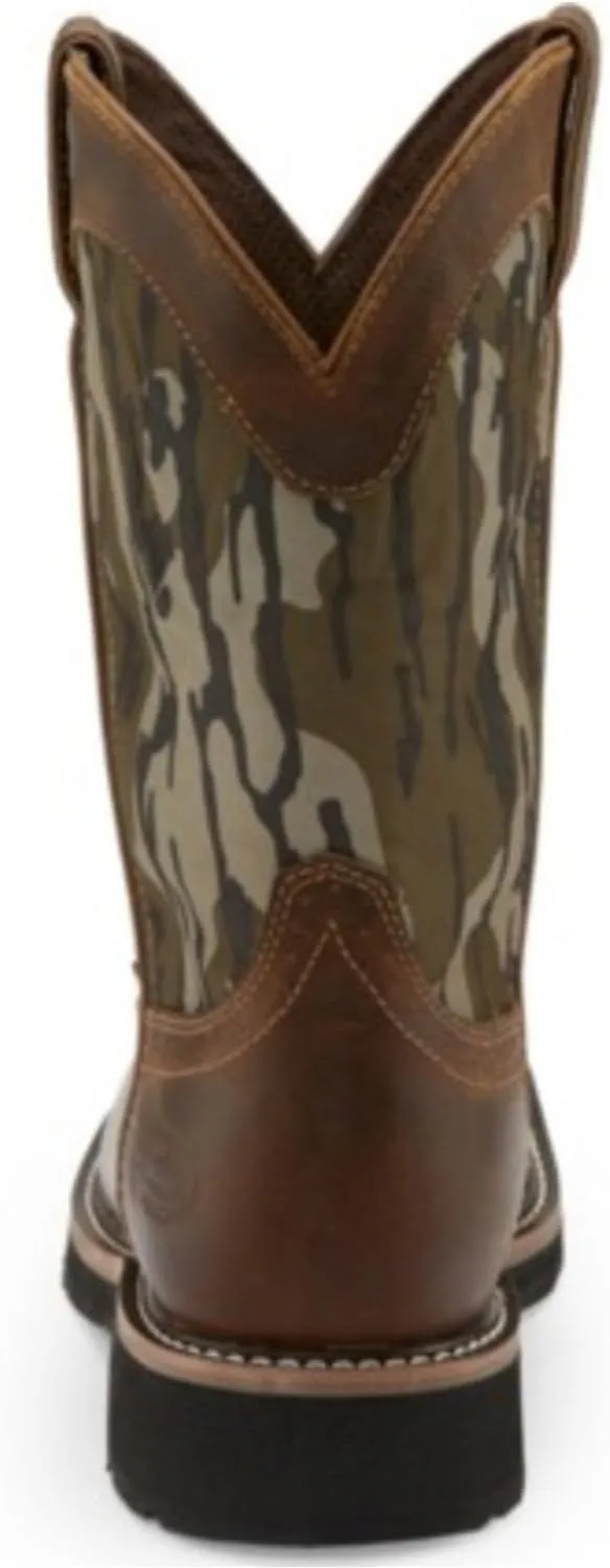 Justin Men's Trekker Bottom Lands Waterproof Western Work Boot Soft Toe - Wk4420