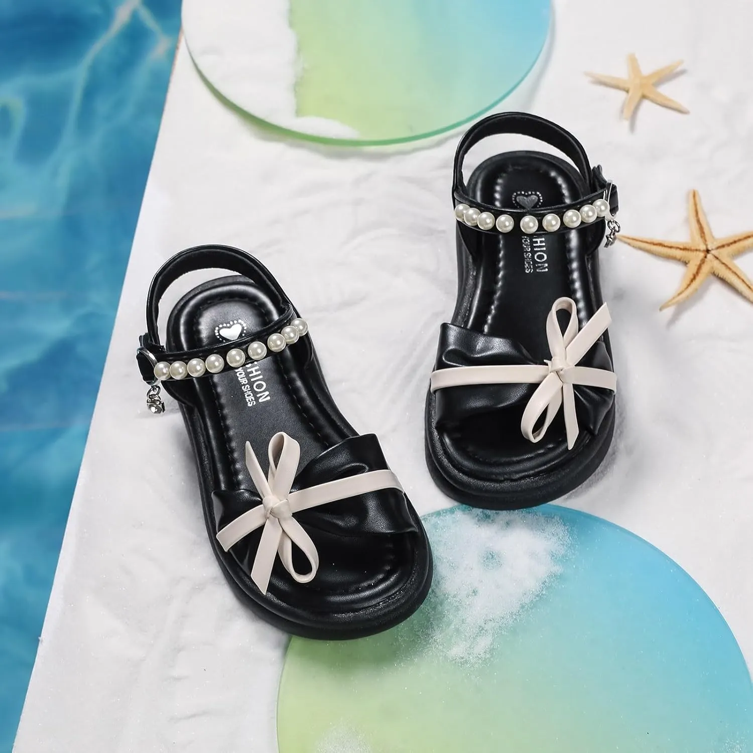 Kids Sandals Boys Girls Slide Shoes Comfortable Soft Sole Sandals Fashionable Open Toe Thick Sole Children Fisherman Water Beach Flat