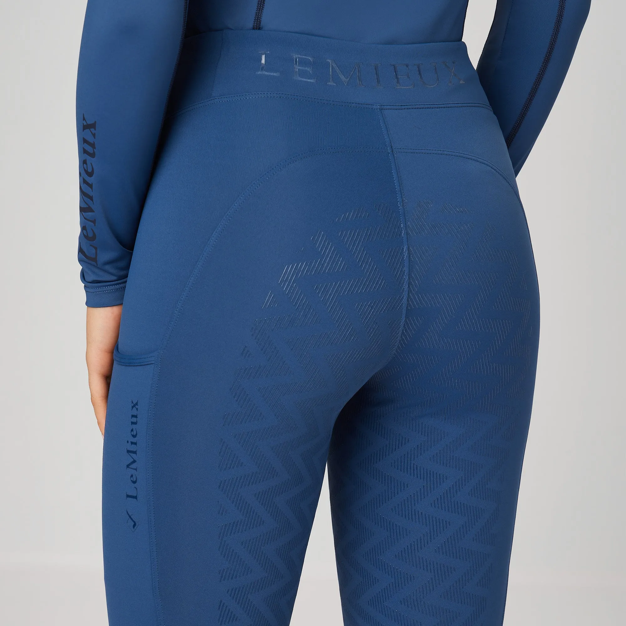 Lemieux Ladies Naomi Pull On Breeches - Atlantic