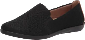 Life Stride Womens Next Level Slip-On Sneaker, Black/Tan, 7 US