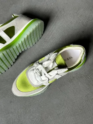 Light green sneakers