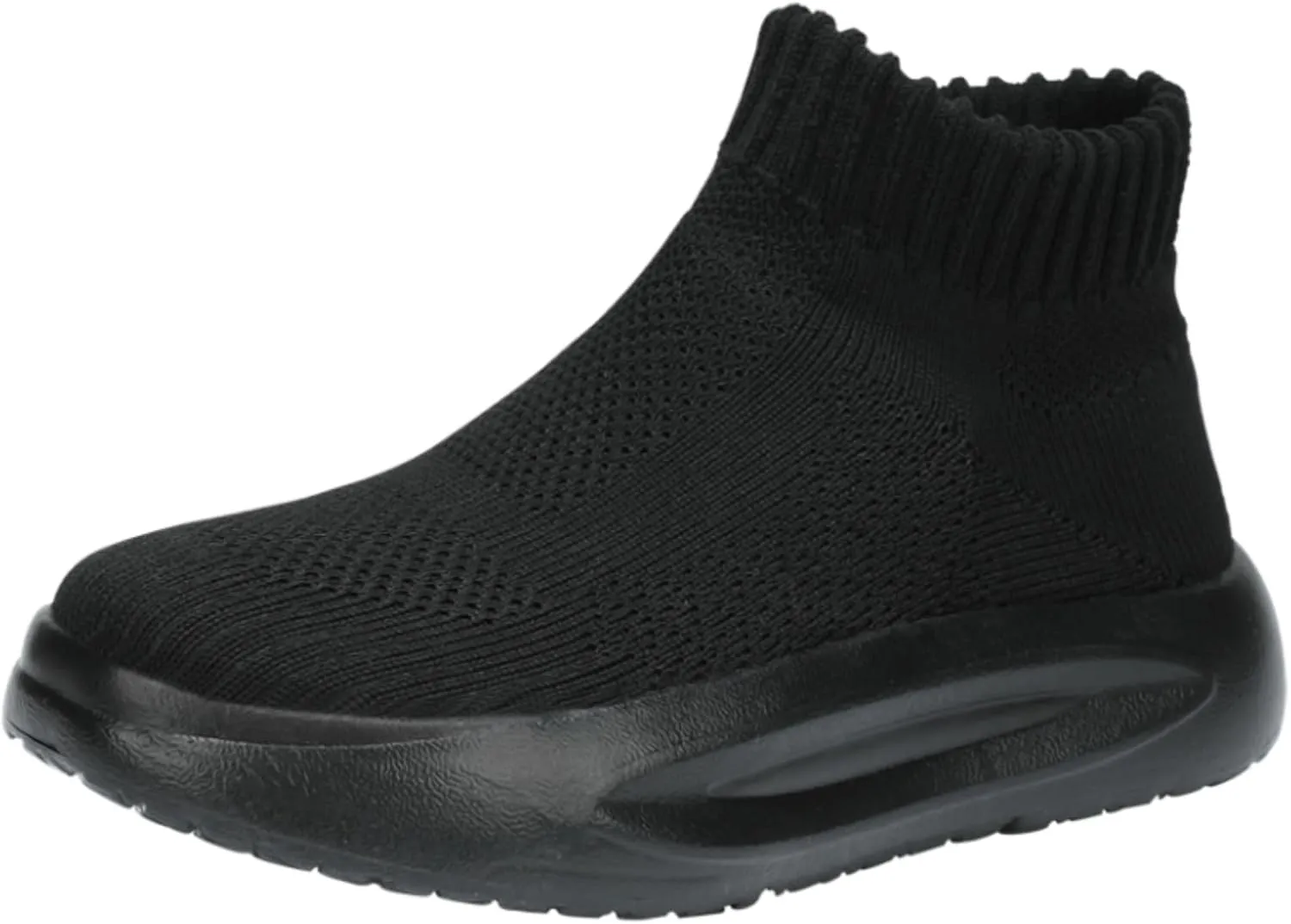 LLTMALL Kids' Slip-On Sneakers Breathable Knitted Mesh Athletic Shoes for Boys Girls