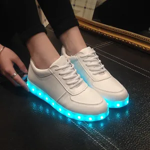 Luminous Sneakers Glowing USB Charge Boys,girls LED Shoes