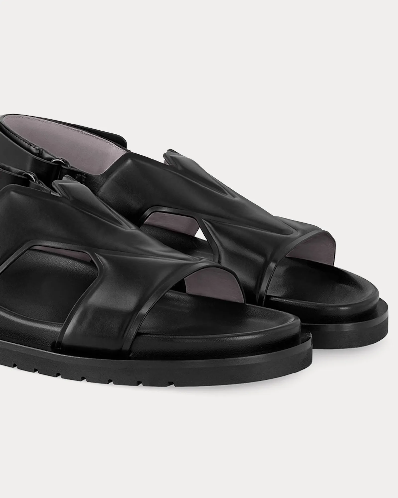 LV Oasis Black Sandals
