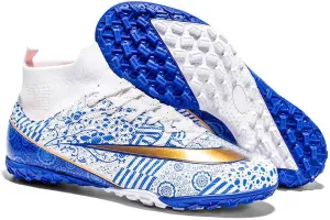 MEBAMY Unisex High top Soccer Boots Cleats Outdoor Athletic Sneaker Turf Football Shoes Spikes Indoor Youth AG Soccer Shoes
