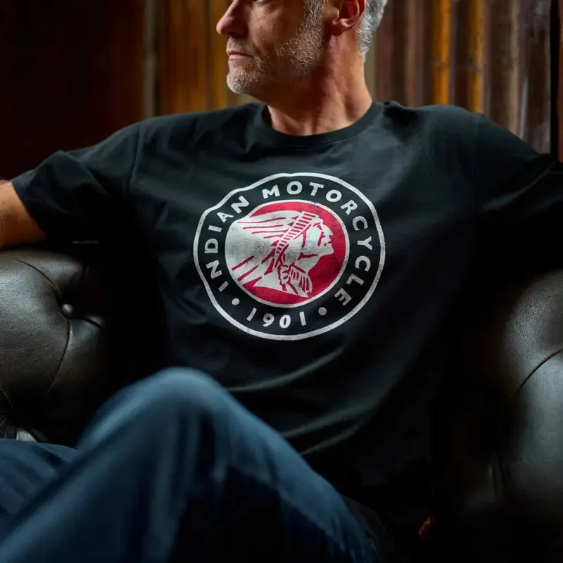 Men's Headdress Icon T-Shirt, Black