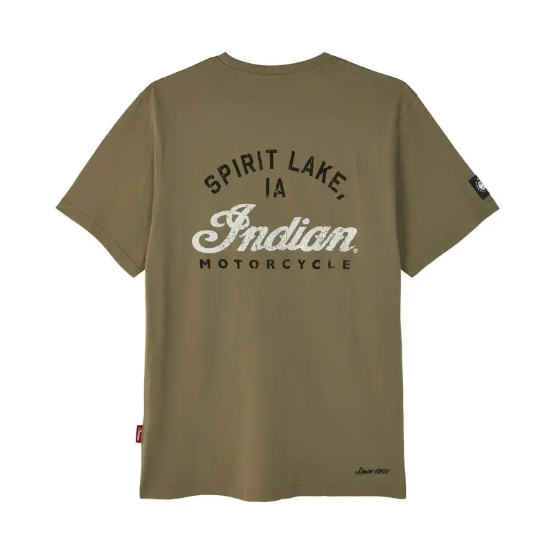 Men's Spirit Lake IA Pocket T-Shirt, Green