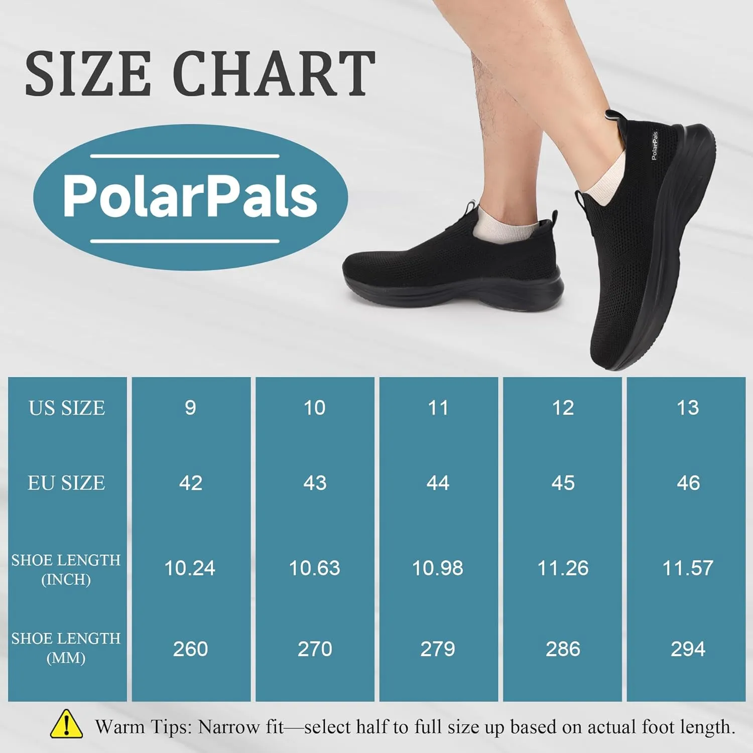 Mens Walking Shoes Slip On Tennis Shoe Athletic Gym Workout Shoes Comfortable Lightweight Cross Training Fashion Sneakers