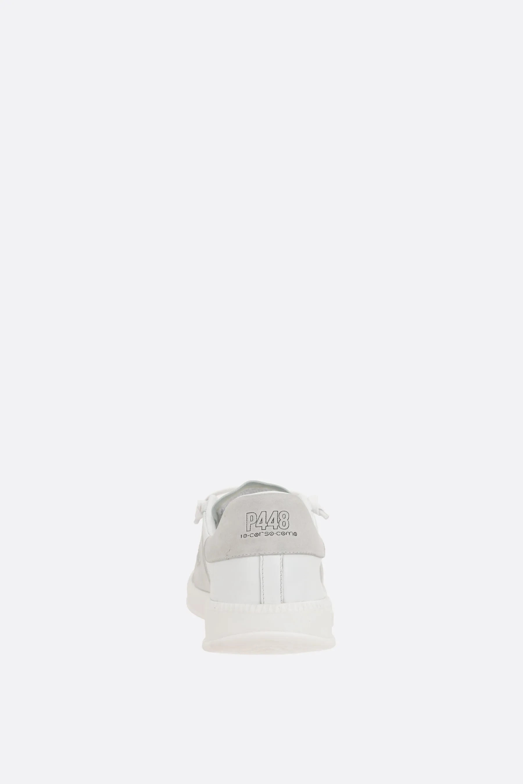 Monza smooth leather and suede sneakers