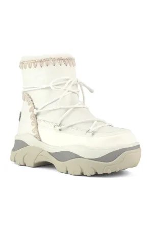 MOU Μπότες Chunky Sneaker Lace Up White